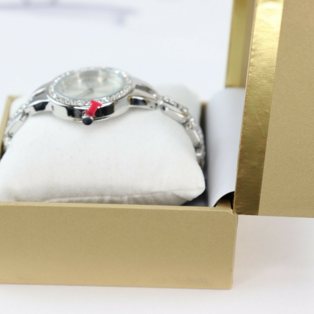 Charter Club Womens Silver-Tone Crystal Watch - Picture 3 of 8